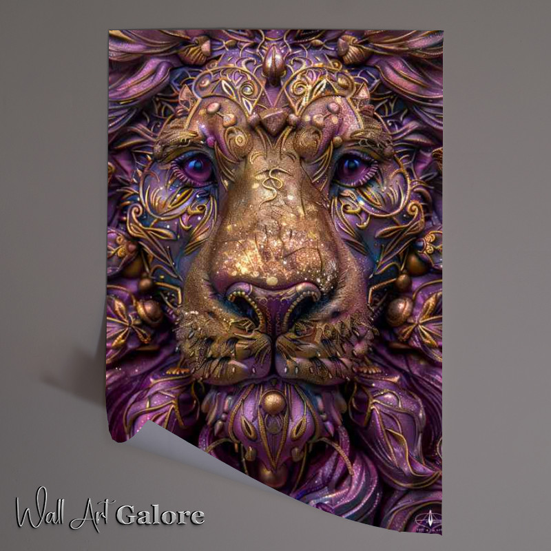 Buy Unframed Poster : (Beautiful face of a lion)