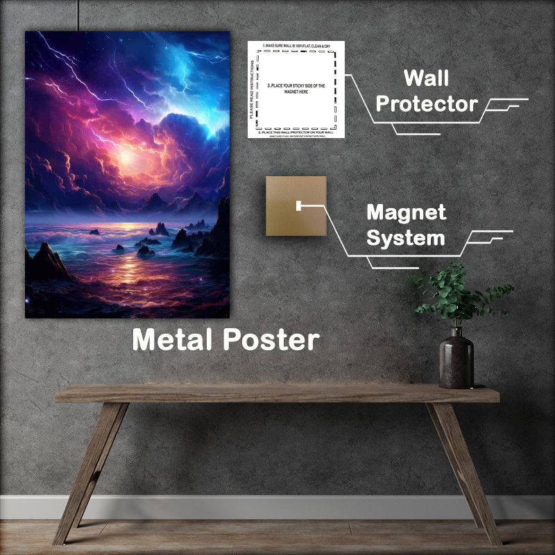 Buy Metal Poster : (Moonlit Mirage)