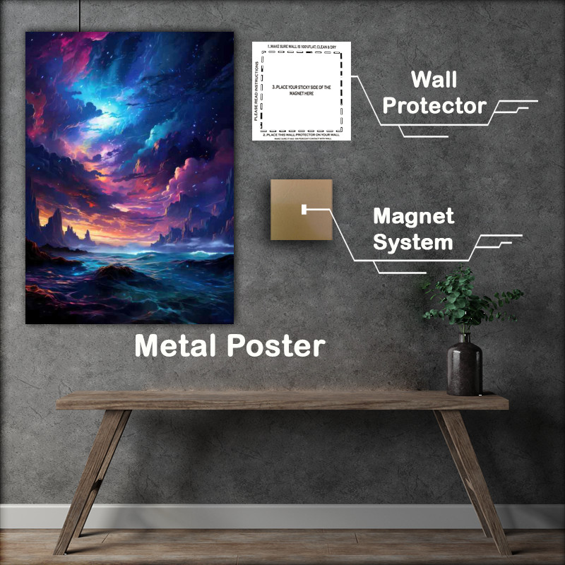 Buy Metal Poster : (Mysterious Luminescent skies)