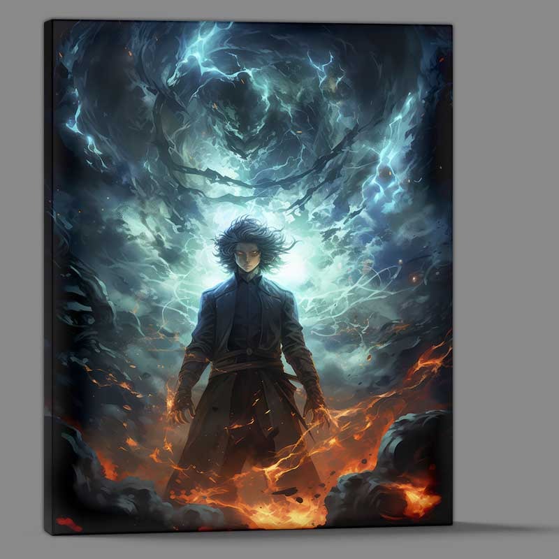 Buy Canvas : (Yuuya Tenjou style surrounded by fire)