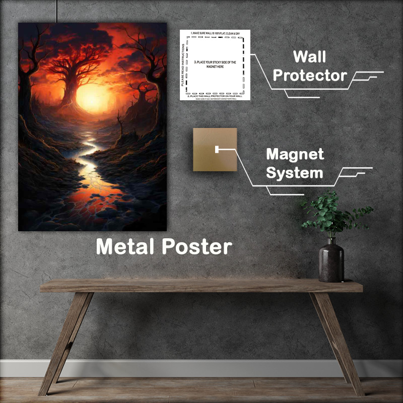 Buy Metal Poster : (Nymph’s Nook Hidden Forest Glades)