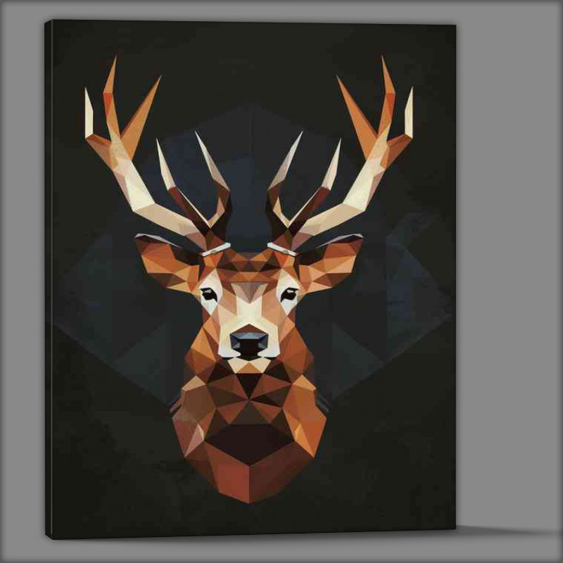 Buy Canvas : (Geo Stag head)