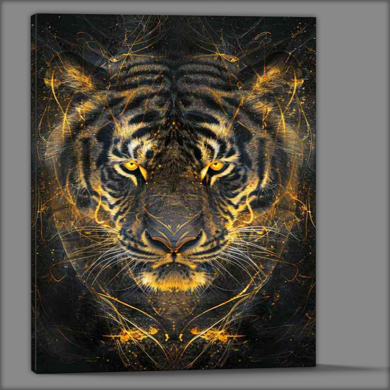 Buy Canvas : (Golden yellows tigers art)