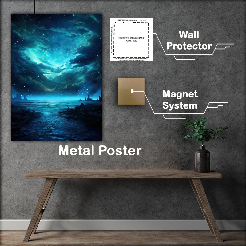 Buy Metal Poster : (Silver Stream Enchantment)