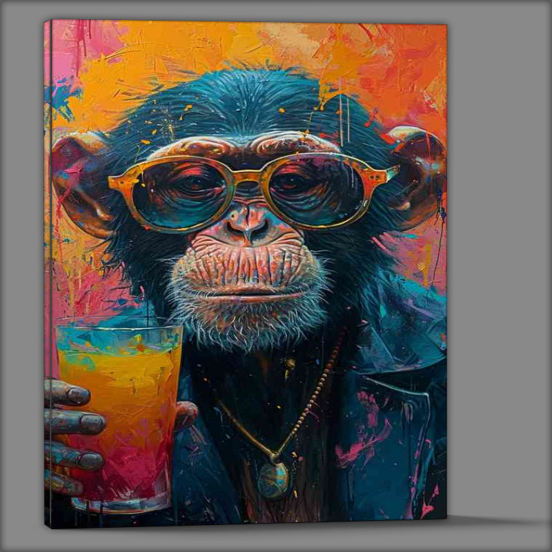 Buy Canvas : (Paint monkey to bring you a drink)