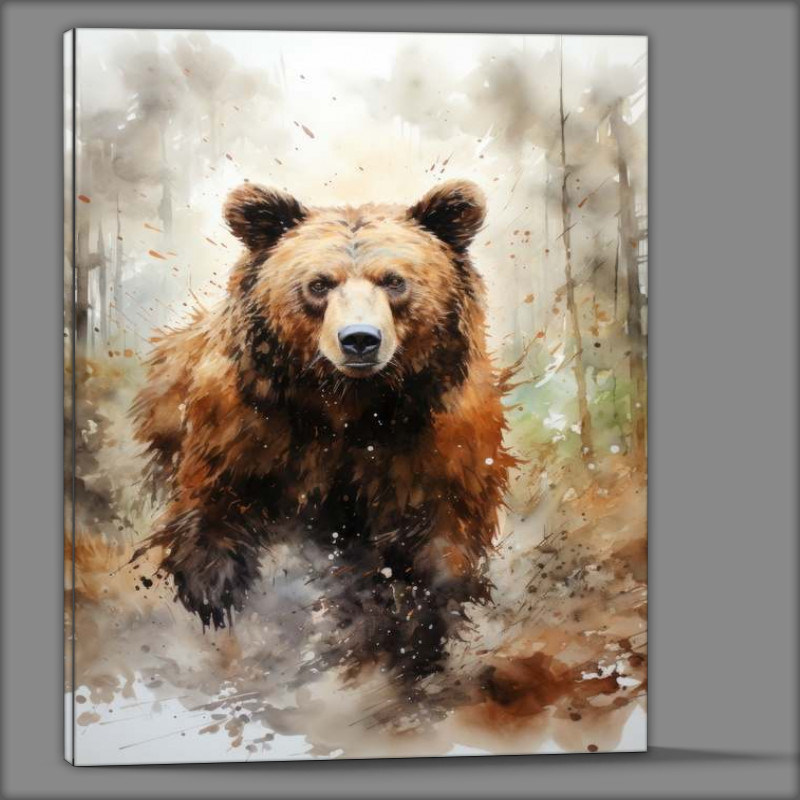 Buy Canvas : (Painted brown Bear)