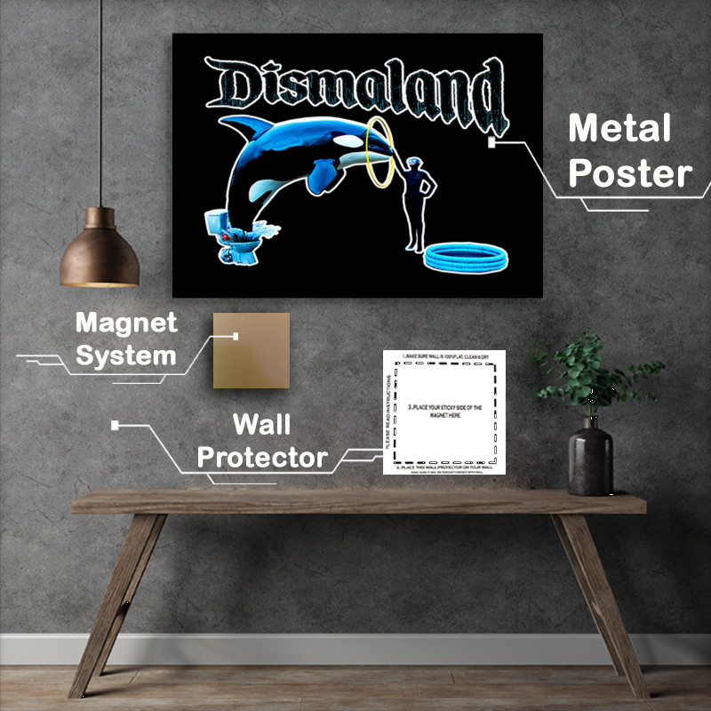 Buy Metal Poster : (Dismaland whale)