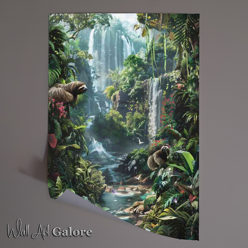 Buy Unframed Poster : (Sloth in the habbitat)