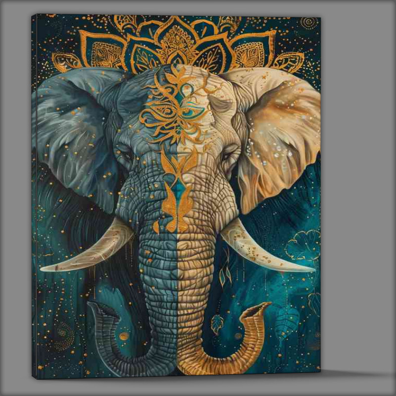 Buy Canvas : (The Elephants ying and yang)