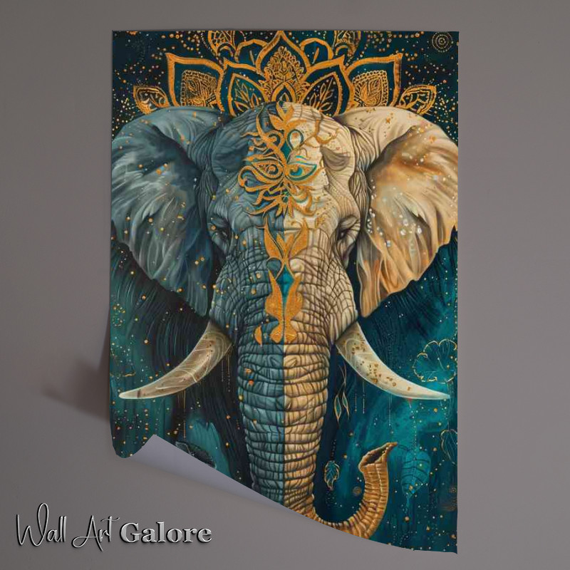 Buy Unframed Poster : (The Elephants ying and yang)