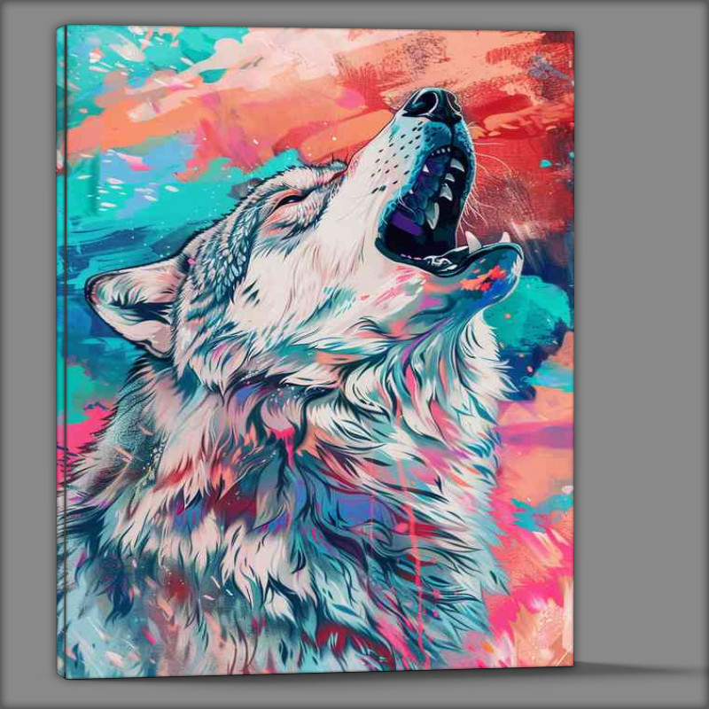 Buy Canvas : (The Howling Wolf)