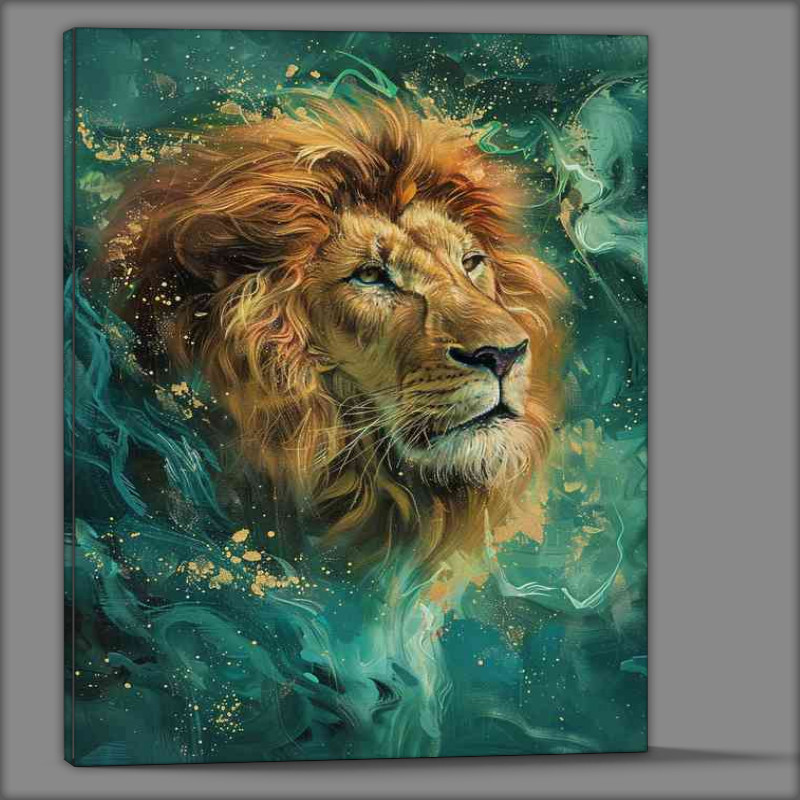 Buy Canvas : (The Lion and blue smoke)