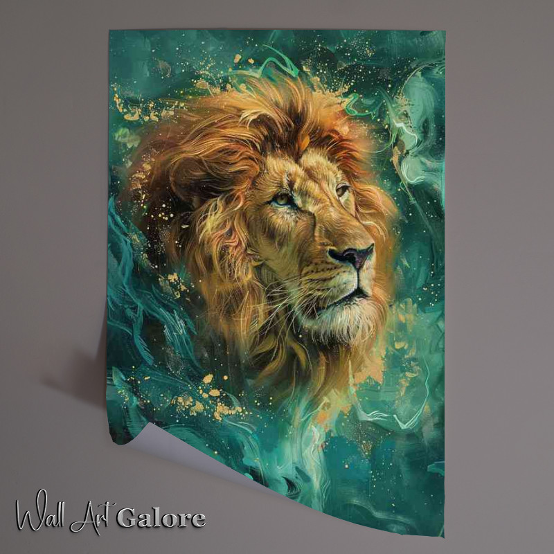 Buy Unframed Poster : (The Lion and blue smoke)