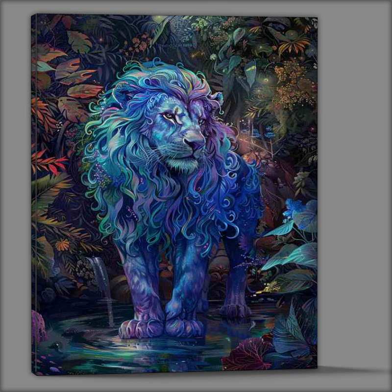 Buy Canvas : (The Painted blue loin)