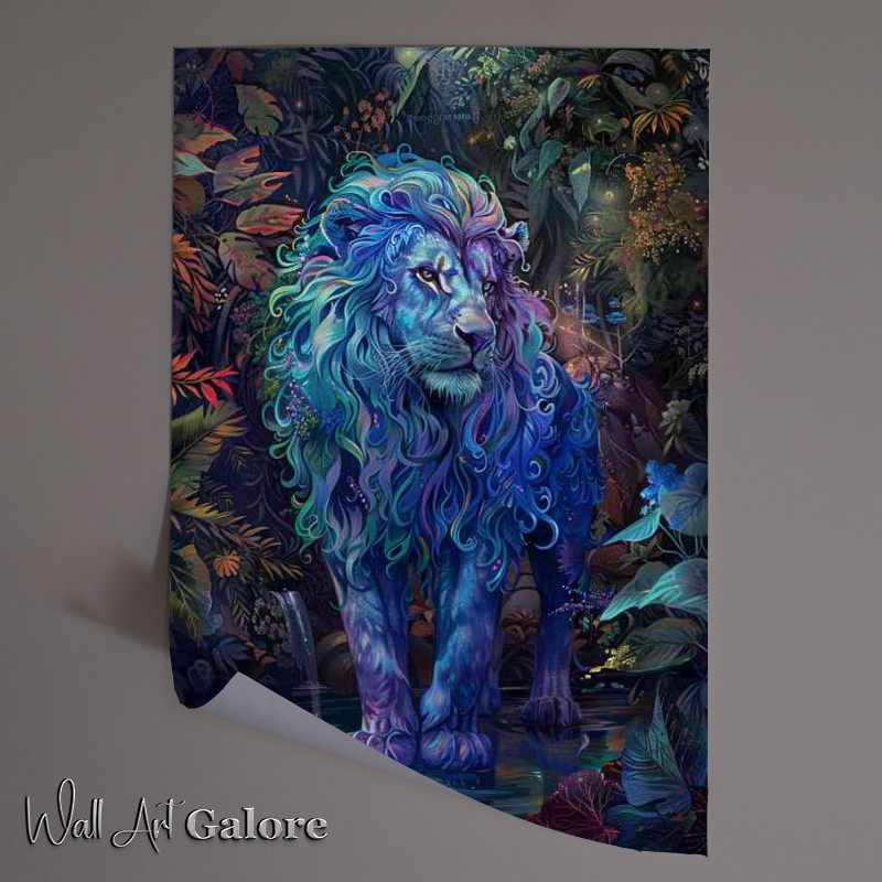 Buy Unframed Poster : (The Painted blue loin)