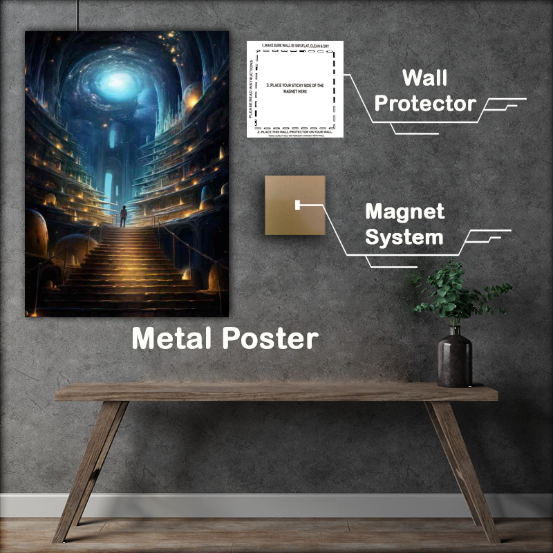 Buy Metal Poster : (Starlit Meadows Galaxys Touch on Earth)