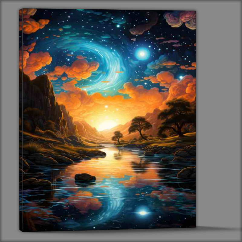 Buy Canvas : (Sunlit Sanctuary Temples of Ethereal Art)