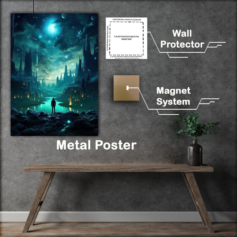 Buy Metal Poster : (The Fairy Tale City Skyline)