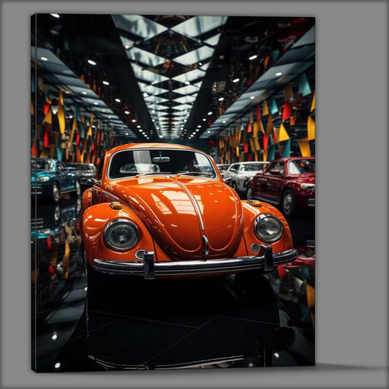 Buy Canvas : (Bright orange beetle at the show)