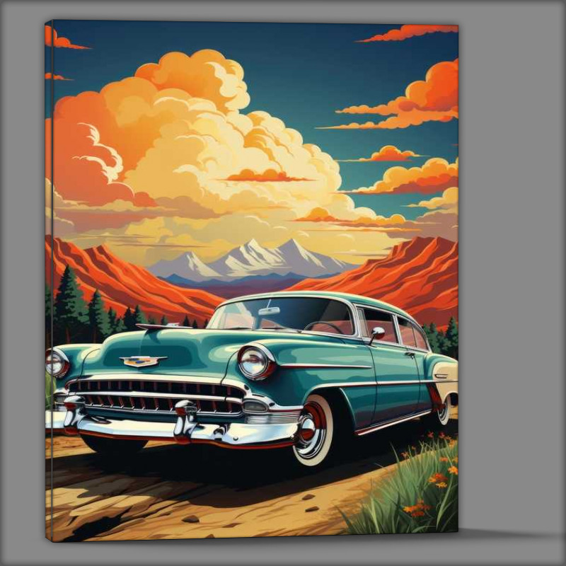 Buy Canvas : (Cadalac old school painted style)
