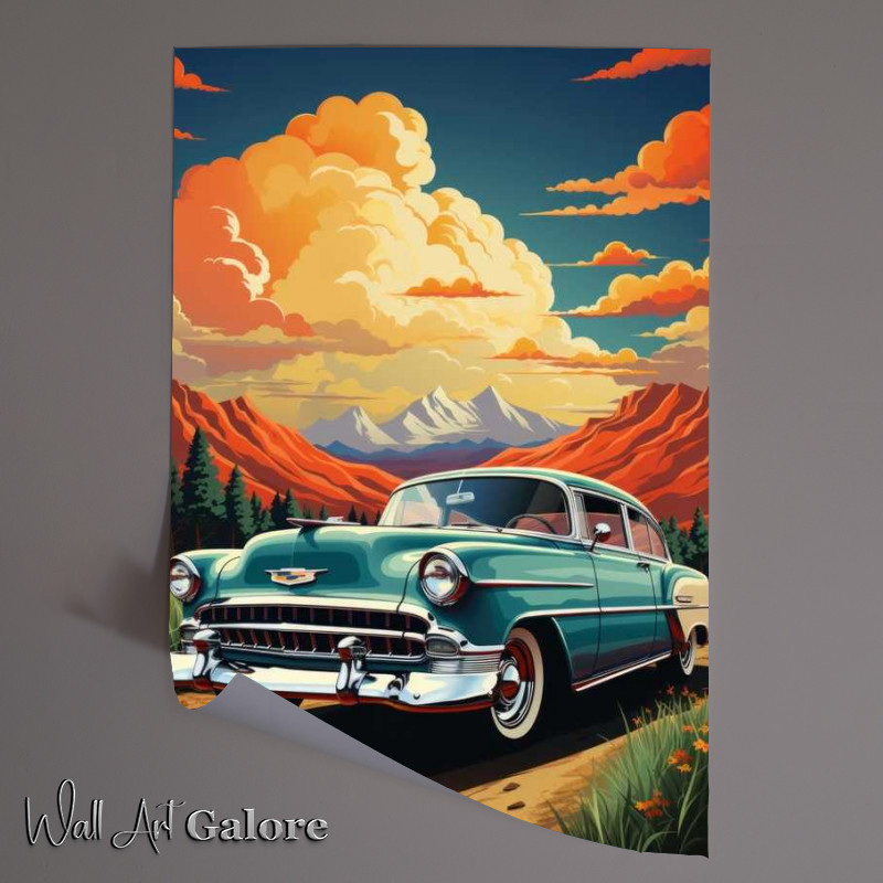 Buy Unframed Poster : (Cadalac old school painted style)