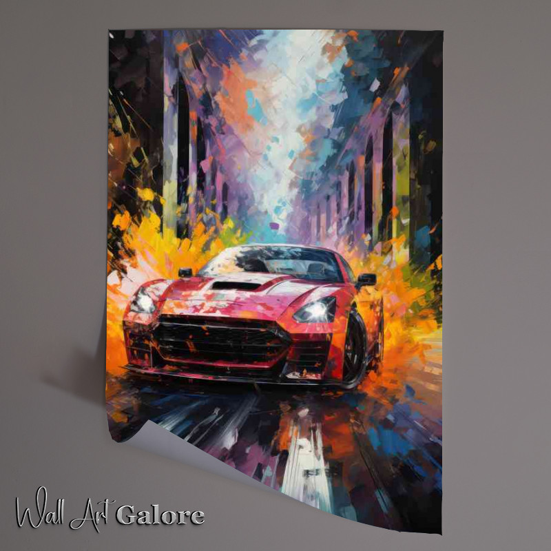Buy Unframed Poster : (Fast and furious style painted street car)
