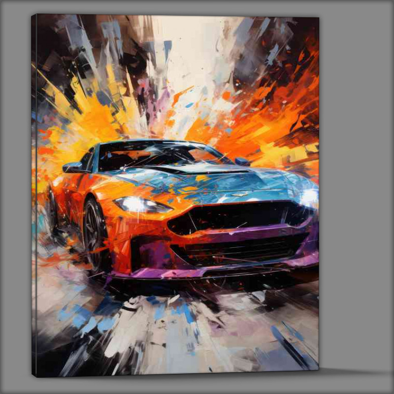 Buy Canvas : (Splash art painted super cool car)