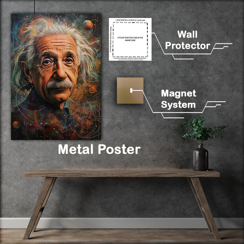 Buy Metal Poster : (Albert Einstein all the things)