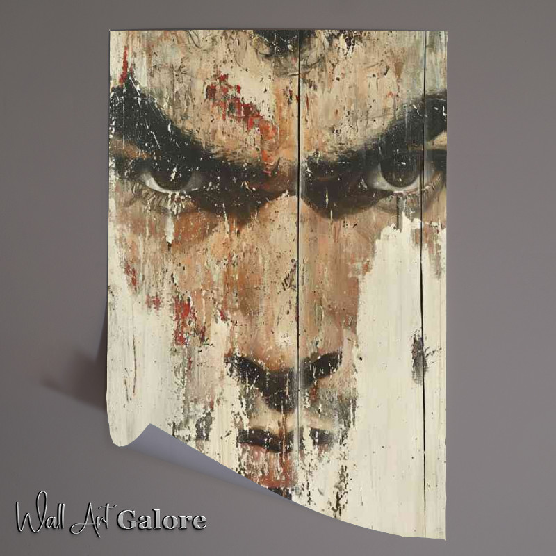 Buy Unframed Poster : (Bruce Lee pallet knife painting that represents)