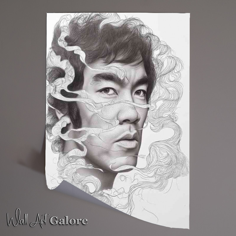 Buy Unframed Poster : (Bruce lee pencil doodle art)