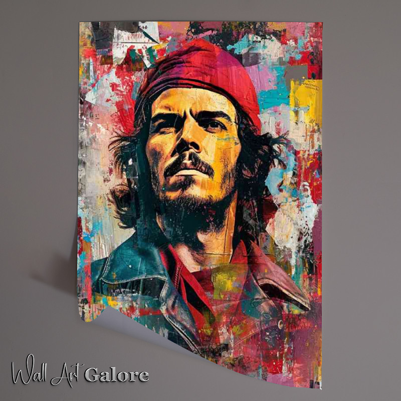 Buy Unframed Poster : (Che Guevara in collage in the style abstract)