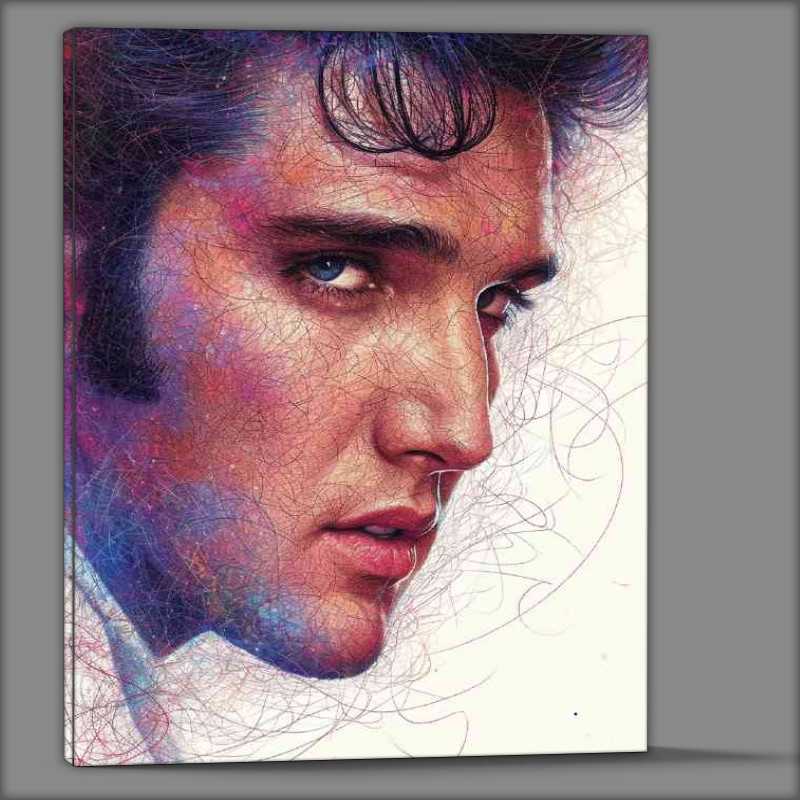 Buy Canvas : (Elvis Presley doodle pencil art)