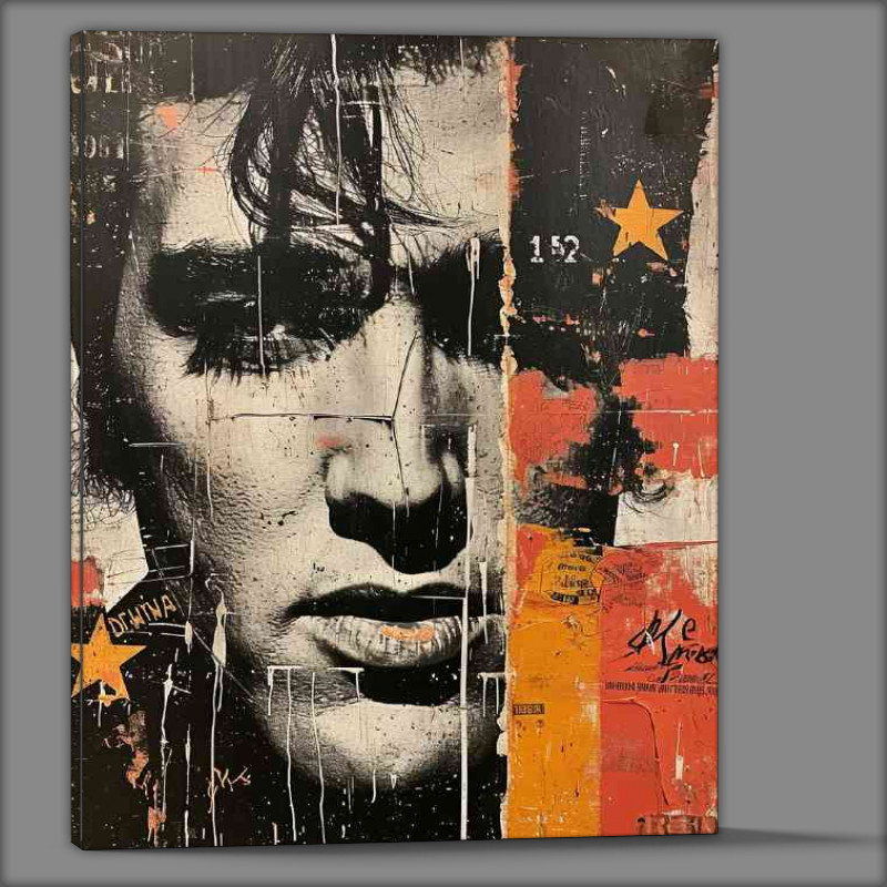 Buy Canvas : (Elvis Presley pallet knife painting style)