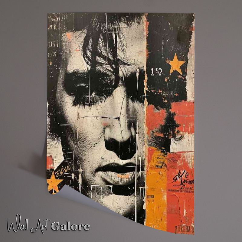 Buy Unframed Poster : (Elvis Presley pallet knife painting style)
