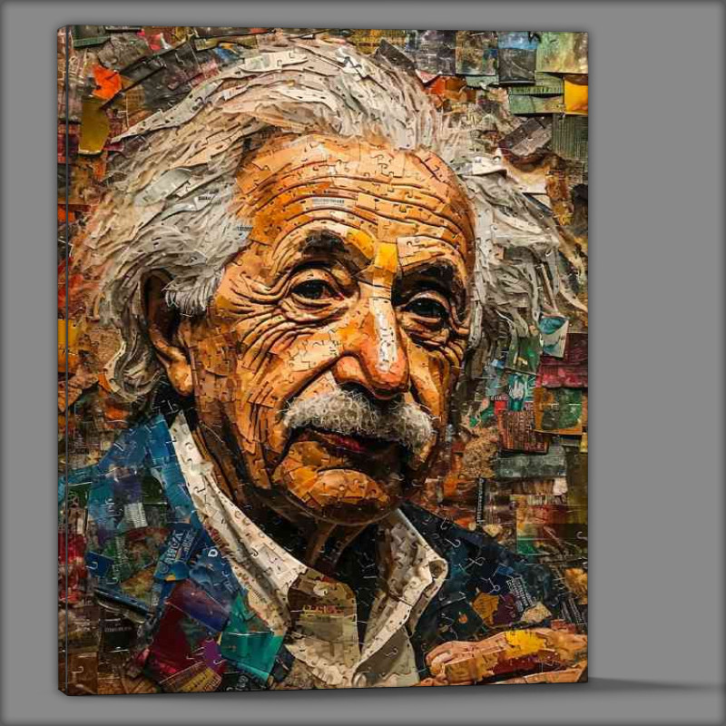 Buy Canvas : (Frank Albert Einstein pallet knife painting)