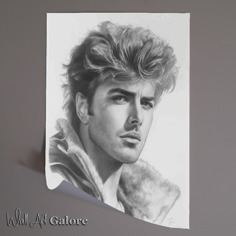 Buy Unframed Poster : (George Michael A pencil drawing that represents)