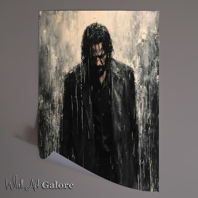 Buy Unframed Poster : (Keanu Reeves pallet knife painting that represents)