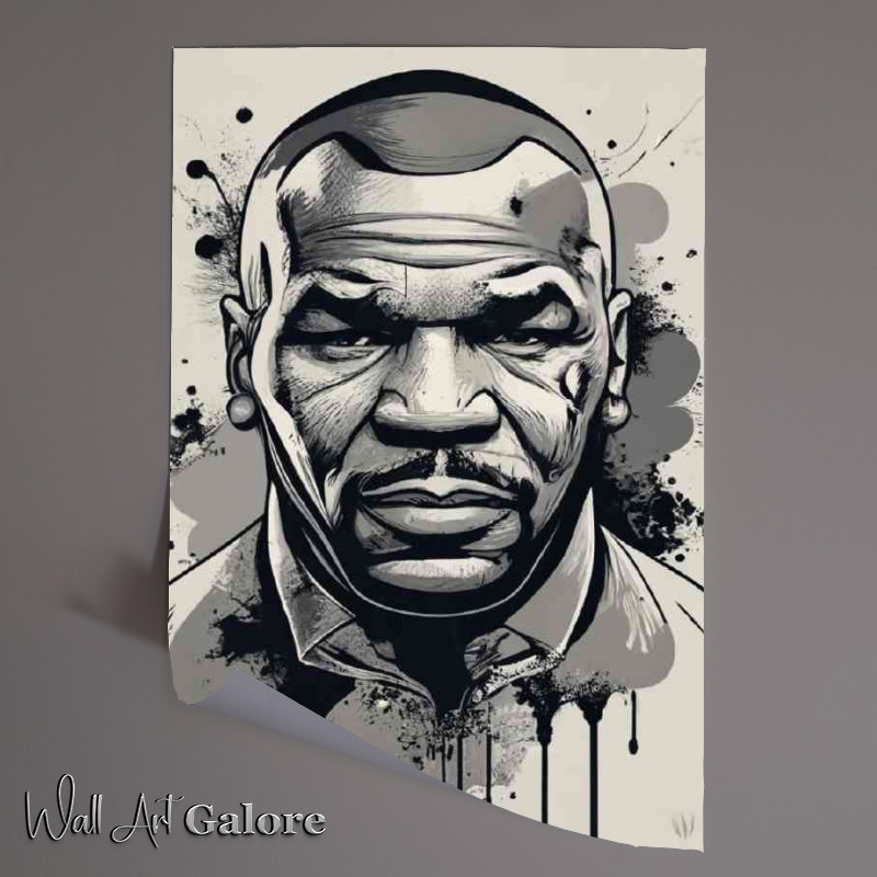 Buy Unframed Poster : (Mike Tyson ink painting style)
