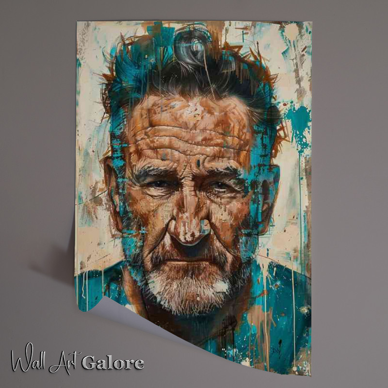 Buy Unframed Poster : (Robin Williams in the style of painted art)