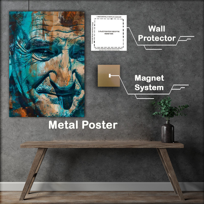 Buy Metal Poster : (Robin Williams mixed colours)