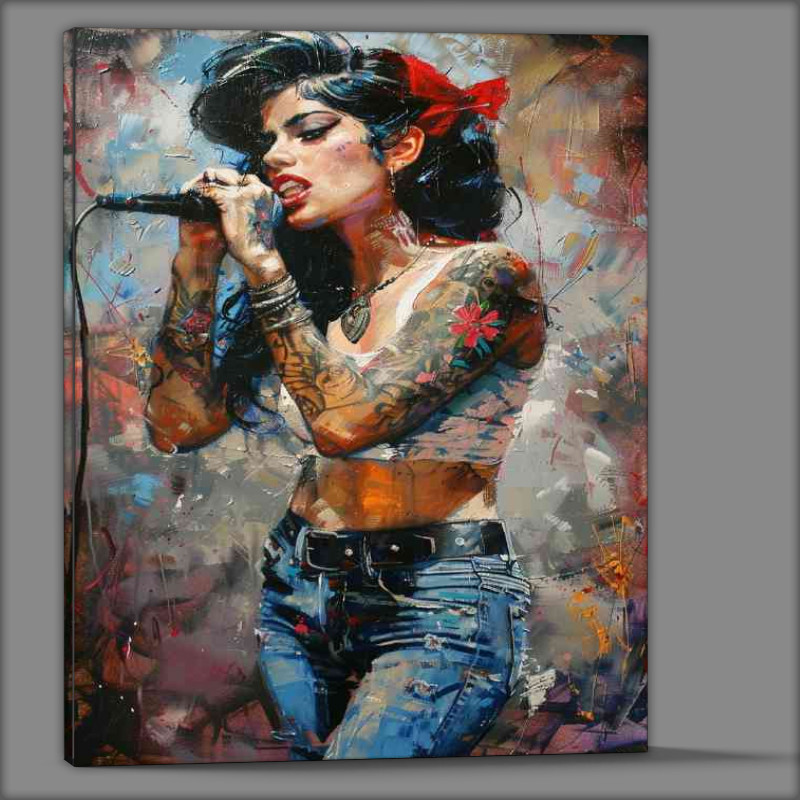 Buy Canvas : (Amy Winehouse young and beautiful)