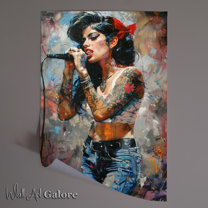 Buy Unframed Poster : (Amy Winehouse young and beautiful)