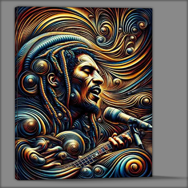 Buy Canvas : (Bob Marley Kinetic Art)