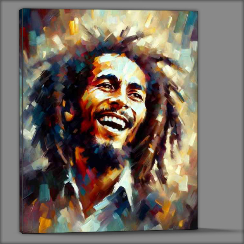 Buy Canvas : (Bob Marley capturing his soulful expression)