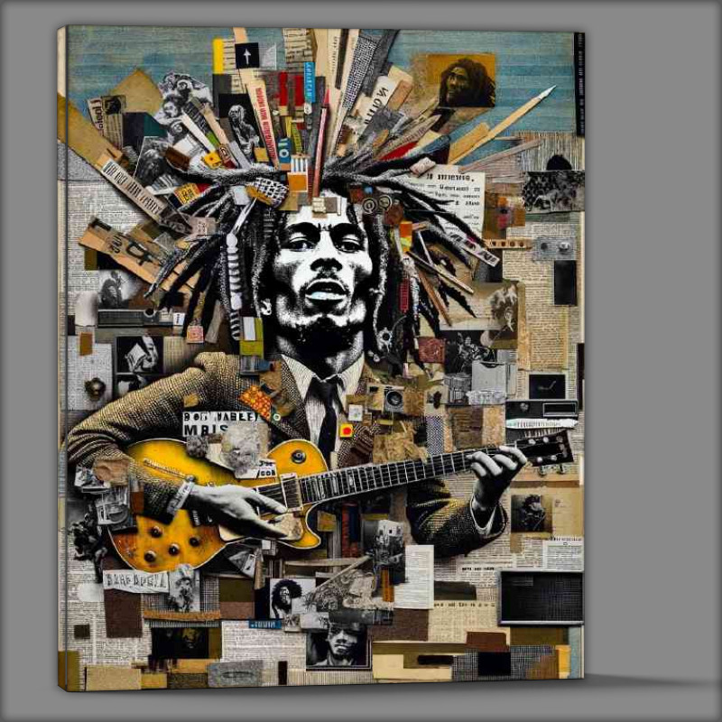 Buy Canvas : (Bob Marley emphasizes absurdity anti art sentiments and a rejection)