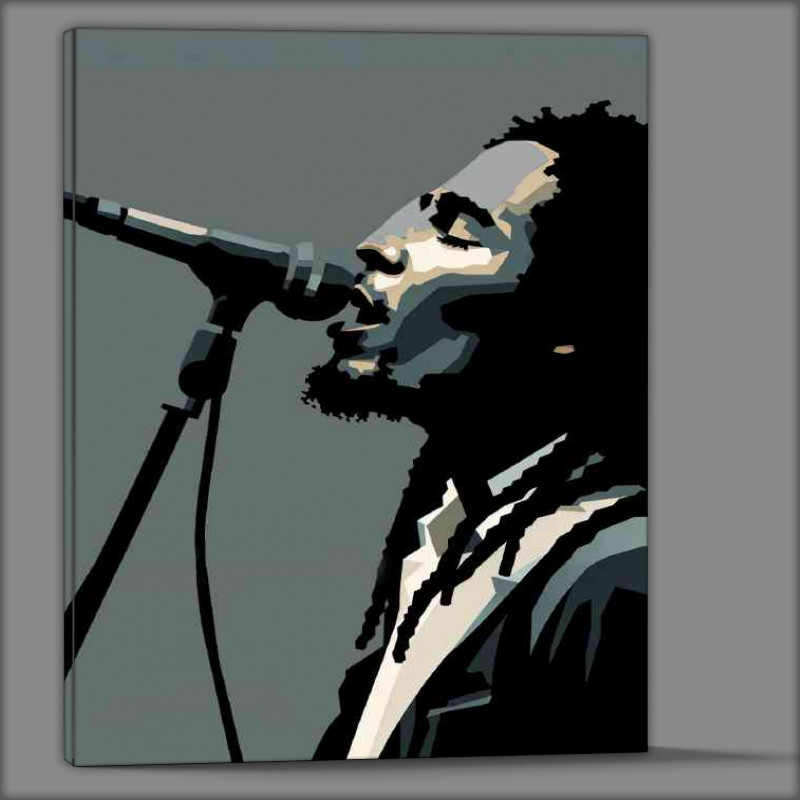Buy Canvas : (Bob Marley minimalism painting)