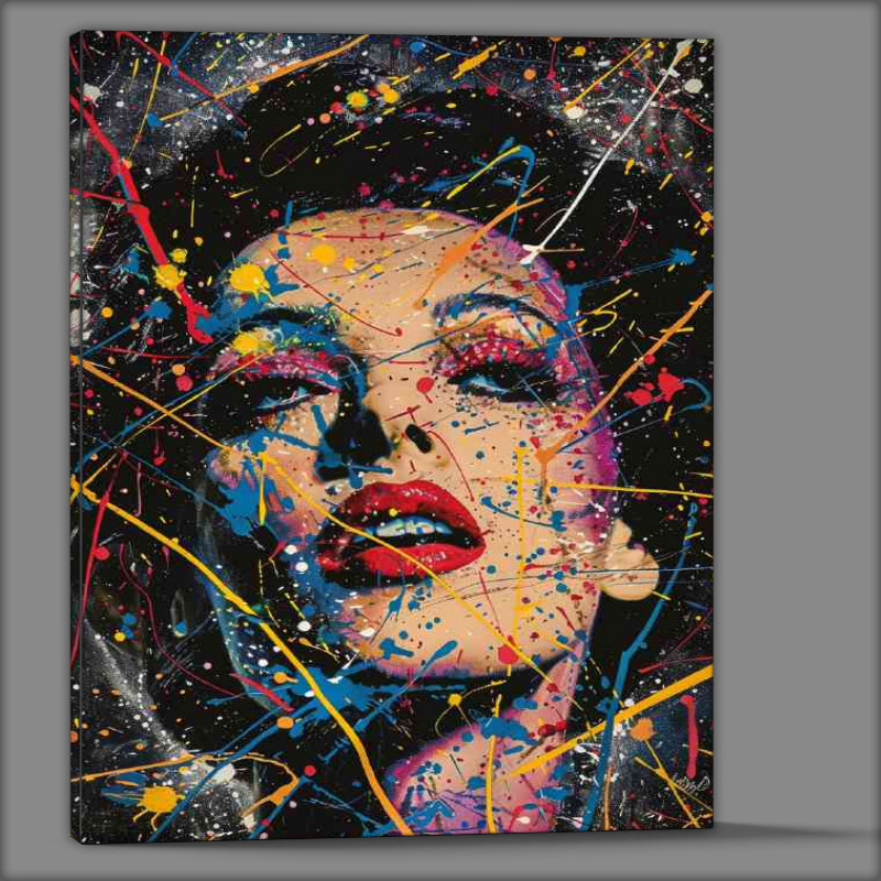 Buy Canvas : (Edith Piaf with vibrant colours)