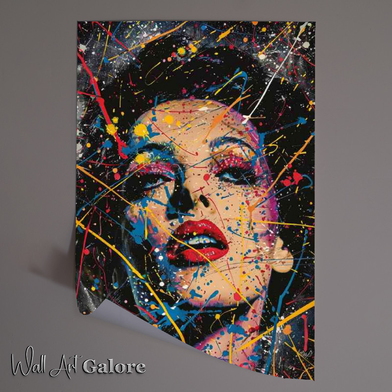Buy Unframed Poster : (Edith Piaf with vibrant colours)