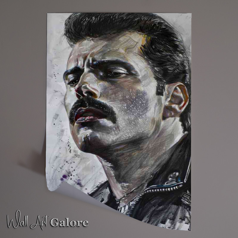 Buy Unframed Poster : (Freddie Mercury drawing art)