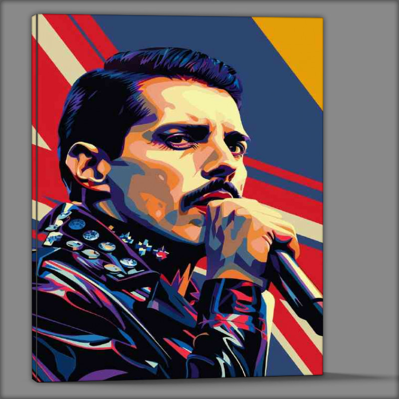 Buy Canvas : (Freddie Mercury in a pop art style)